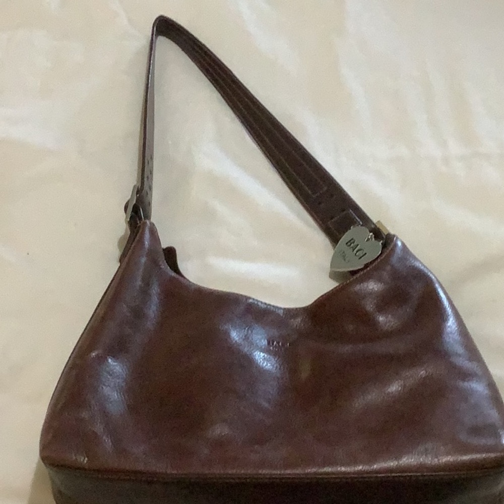Leather hobo bag